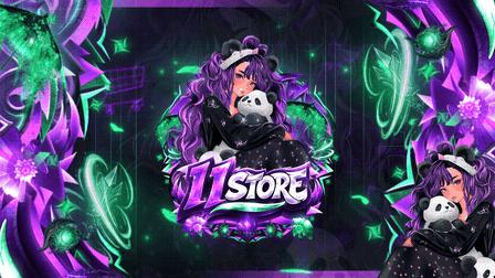 Discovery splash banner for 11 STORE 🐼 Discord server