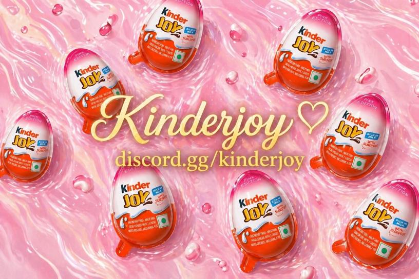 Discovery splash banner for 𓂃۶ৎ Kinderjoy 𝜗𝜚 Discord server