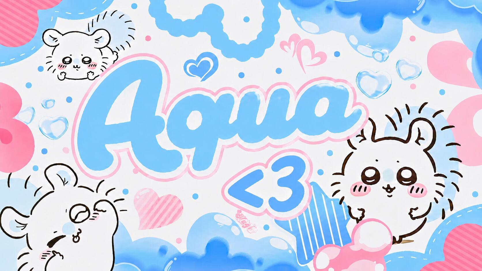 Discovery splash banner for Aqua ・ Social ・ Friends ・ Chatting ・ Emojis ・ Tags Discord server