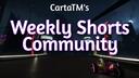 Discovery splash banner for CartaTMโs Weekly Shorts Community Discord server