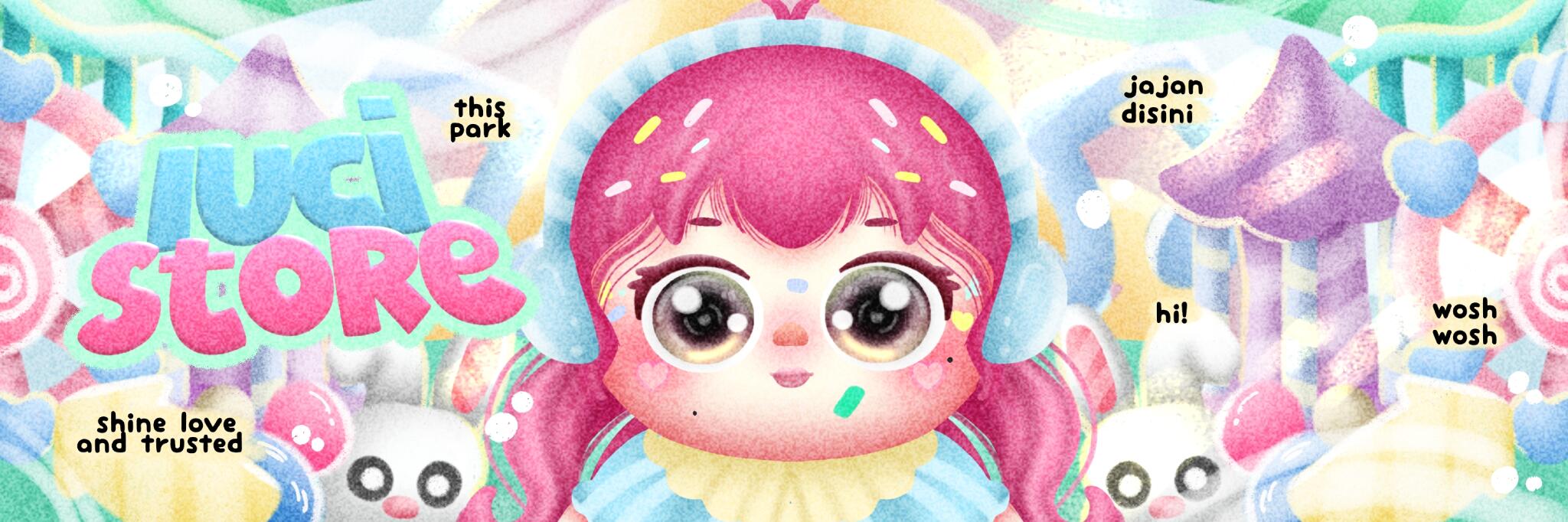 Discovery splash banner for LUCI STORE Discord server