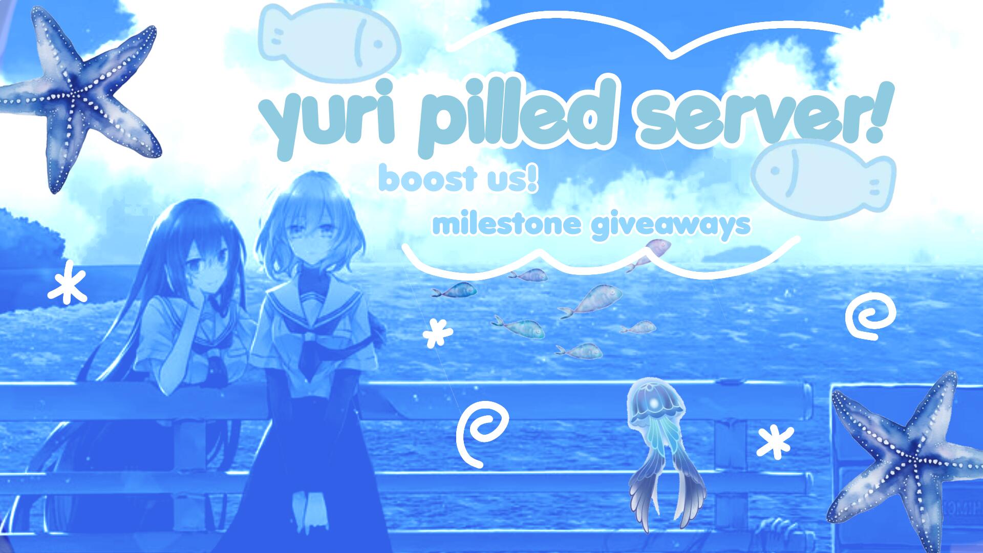 Discovery splash banner for ♡ yuri pilled server ♡ Discord server