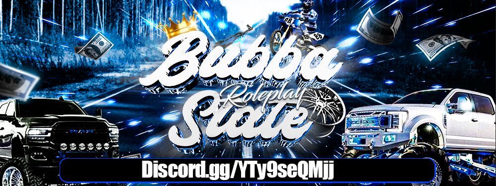Discovery splash banner for Bubba State Roleplay Discord server