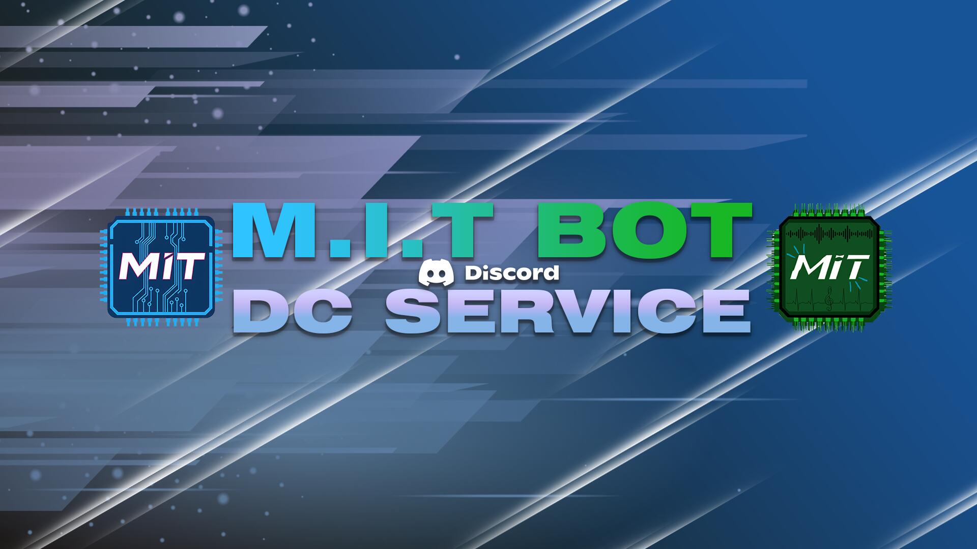 Discovery splash banner for M.I.T BOT SERVICE Discord server