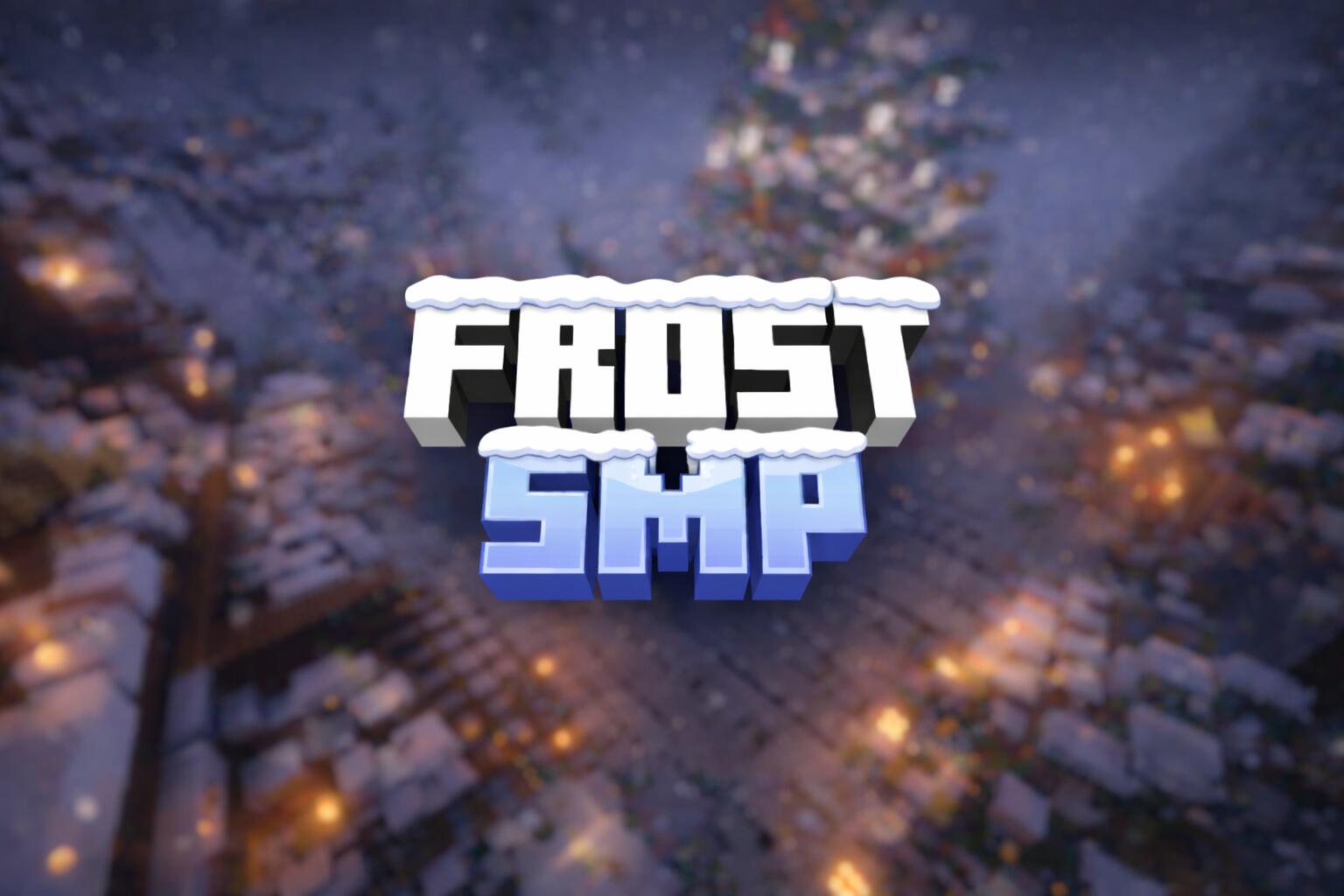 Discovery splash banner for FrostSMP | Season 5 Discord server