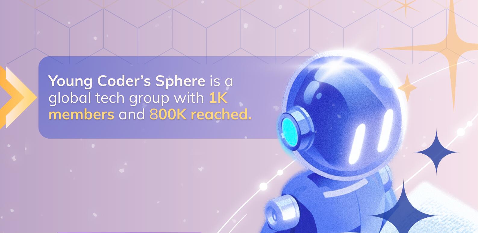 Discovery splash banner for Young Coders' Sphere 🌐 Discord server