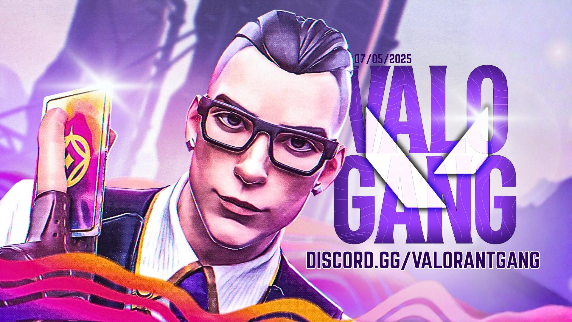 Discovery splash banner for VALORANT GANG Discord server