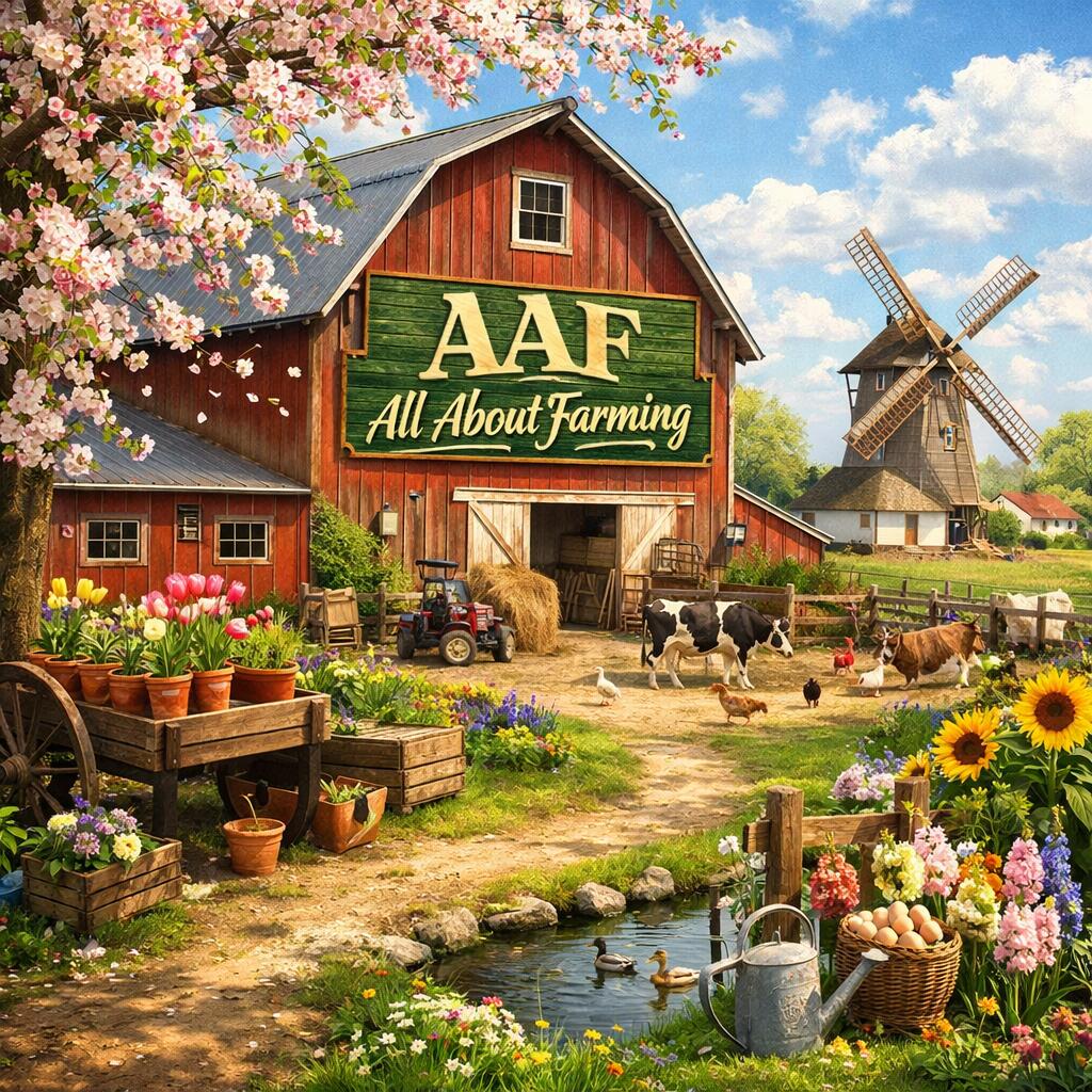 Discovery splash banner for All About Farming (AAF) Discord server