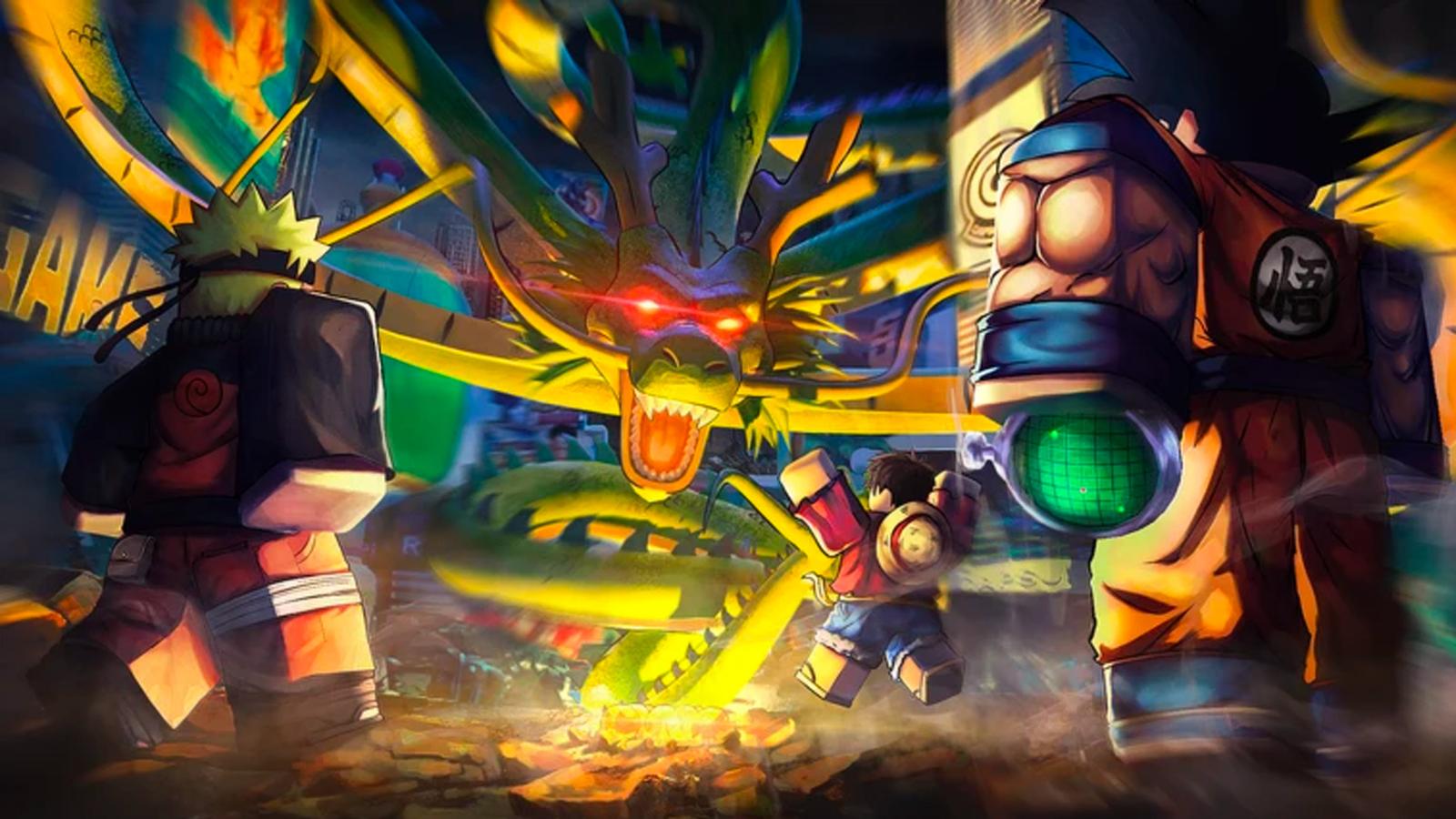 Discovery splash banner for Anime Fighting Simulator | Roblox Discord server