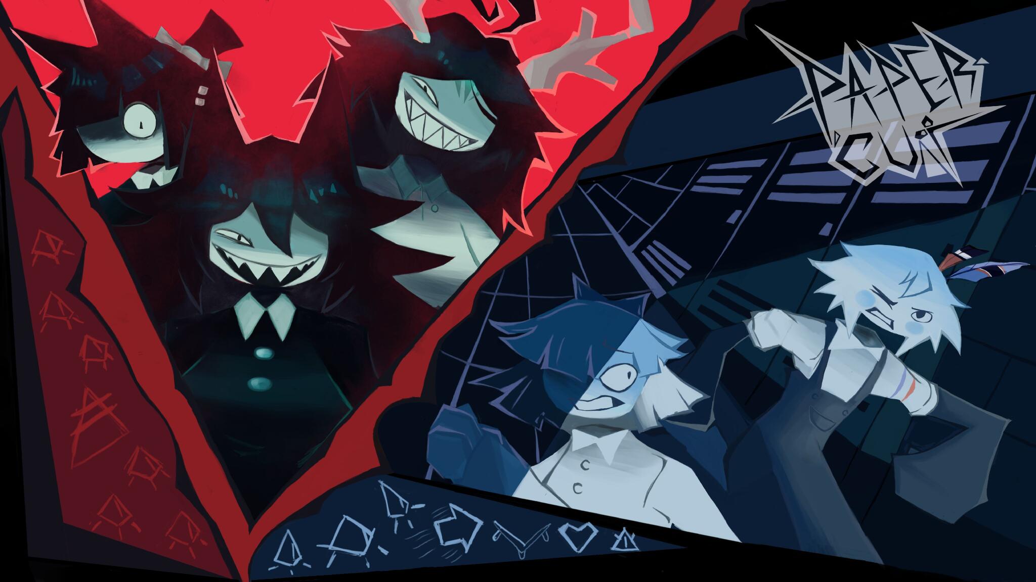 Discovery splash banner for Paper Cut Community Discord server
