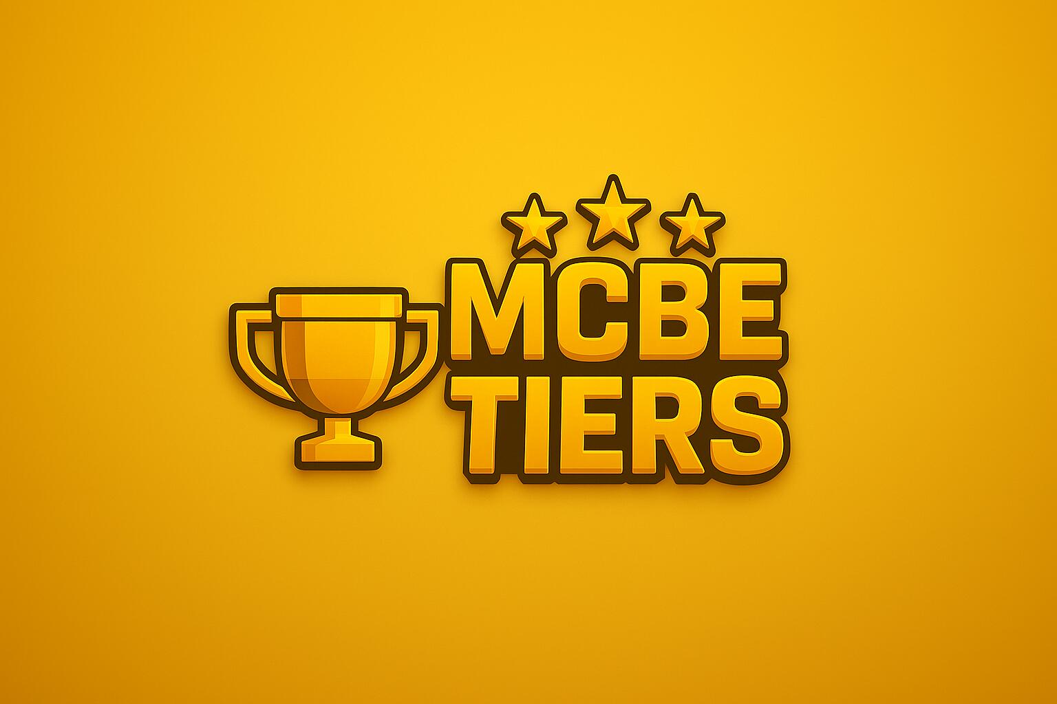 Discovery splash banner for MCBE Tiers (Native) Discord server
