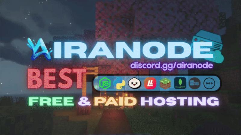 Discovery splash banner for Aira Node ・ Free Hosting Discord server