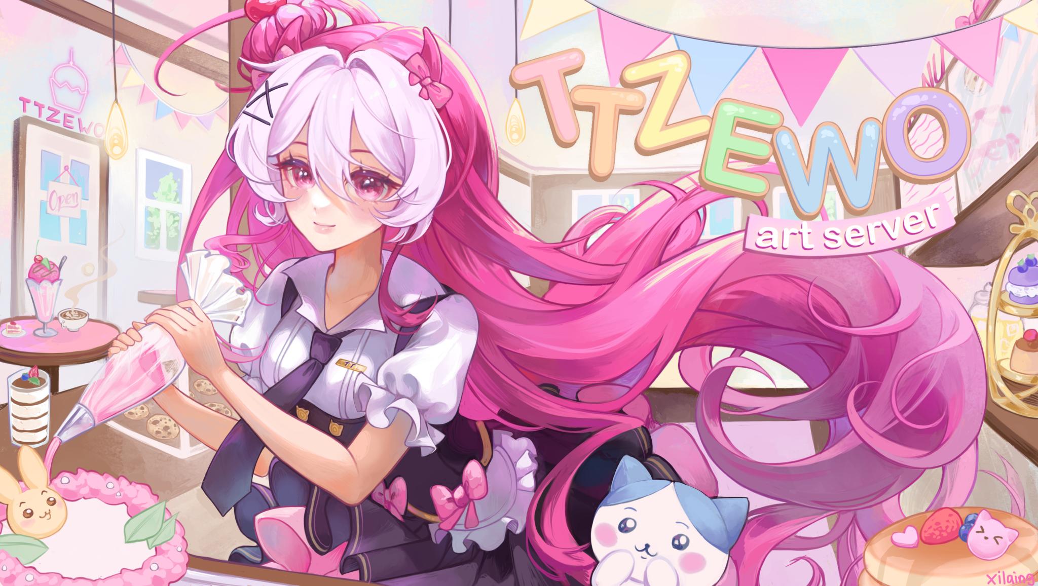 Discovery splash banner for π¨ ttzewo's art cafΓ© π§ TRADES β MM οΉ social β crosstrades β roblox β guilds β emotes β decor β a Discord server