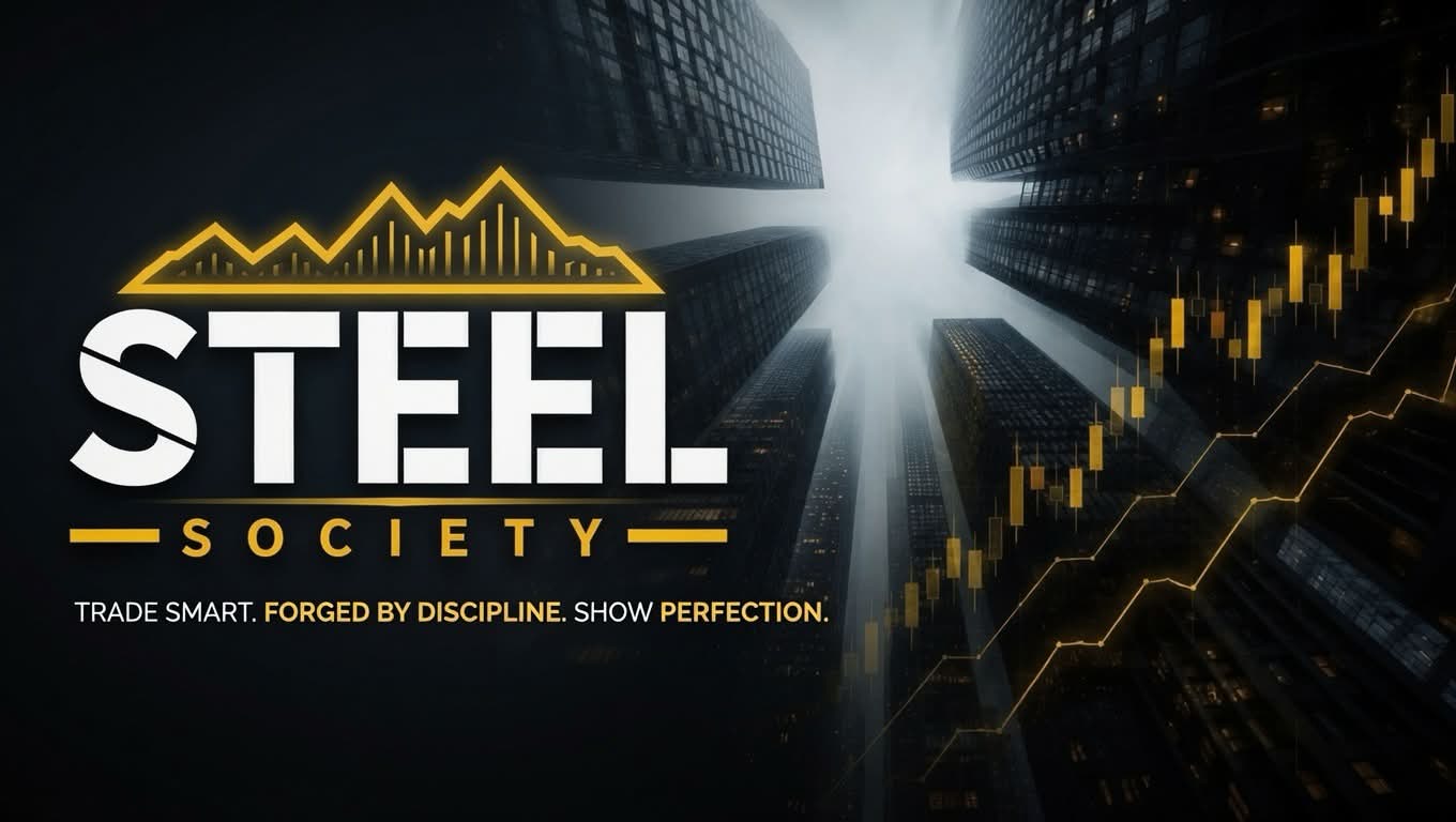 Discovery splash banner for Steel Society Discord server