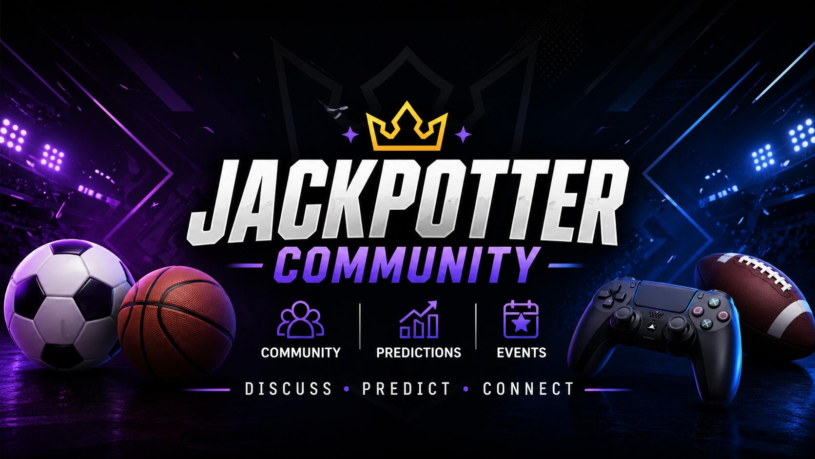 Discovery splash banner for Jackpotter.com Community Discord server