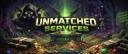 Discovery splash banner for Unmatched Services Discord server