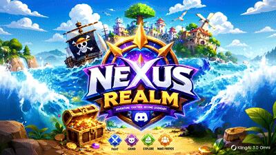 Discovery splash banner for Nexus Realm Discord server