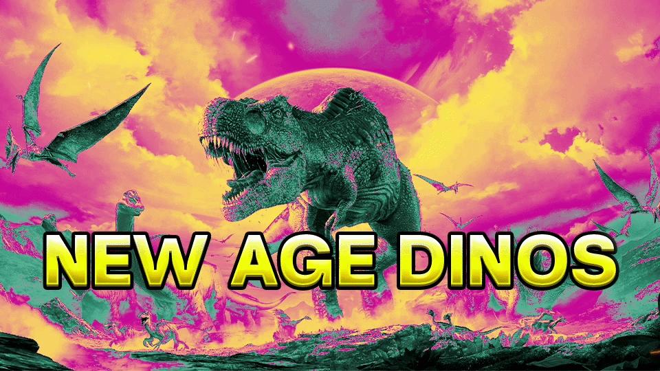 Discovery splash banner for New Age Dinos Discord server
