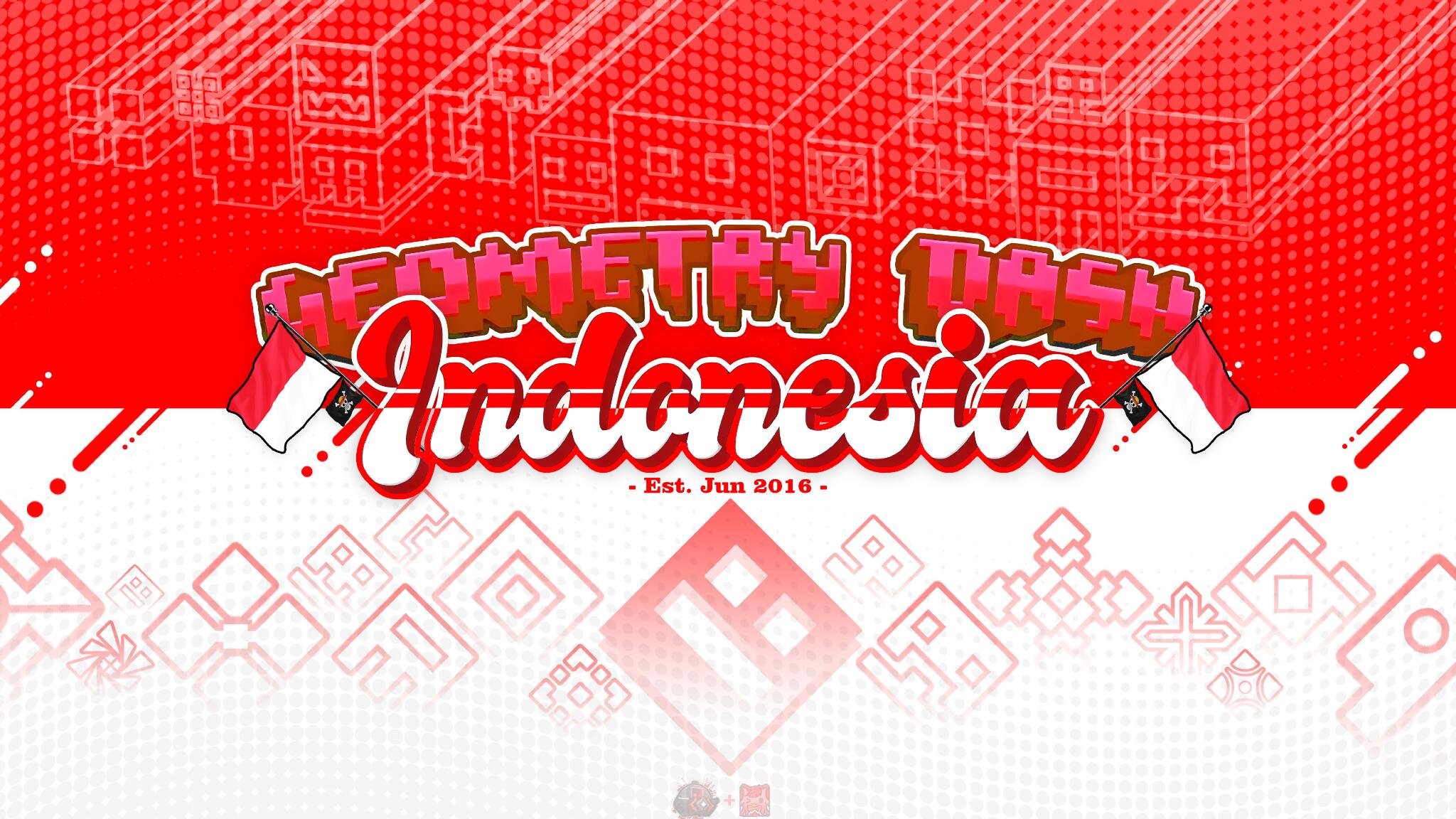 Discovery splash banner for Geometry Dash Indonesia Discord server