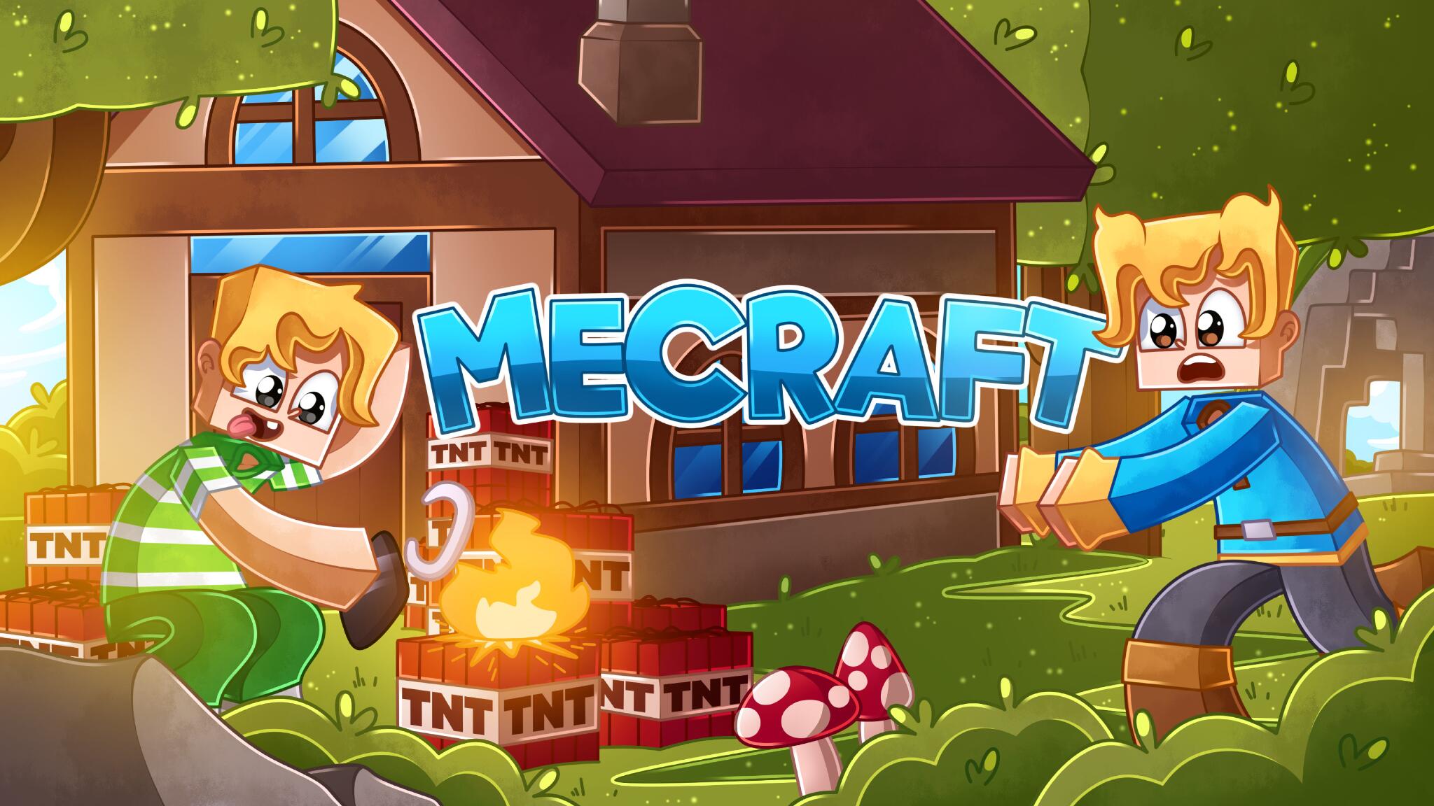 Discovery splash banner for MeCraft Discord server