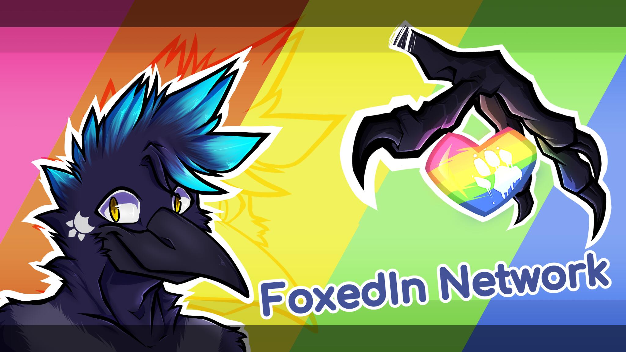 Discovery splash banner for 🌈 The FoxedIn Network 🌈 Discord server