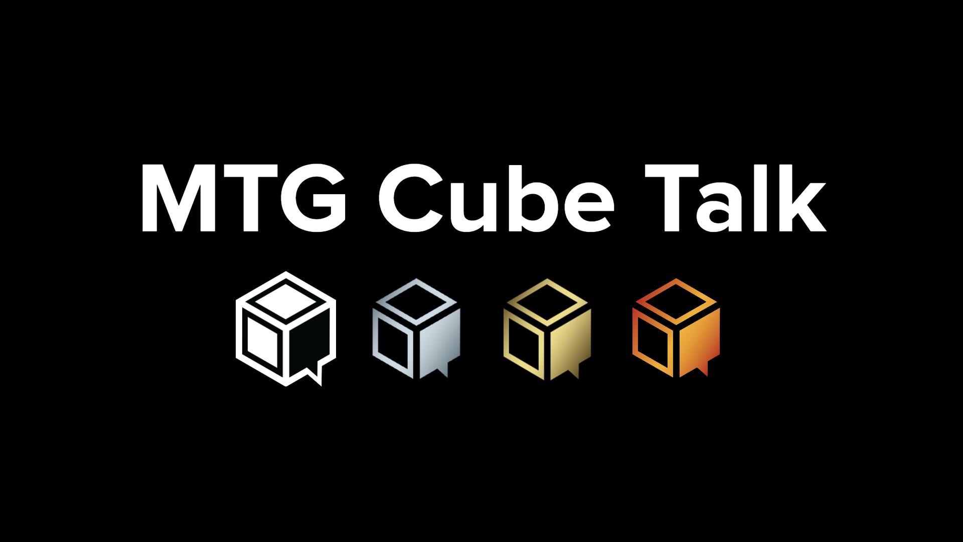 Discovery splash banner for MTG Cube Talk Discord server