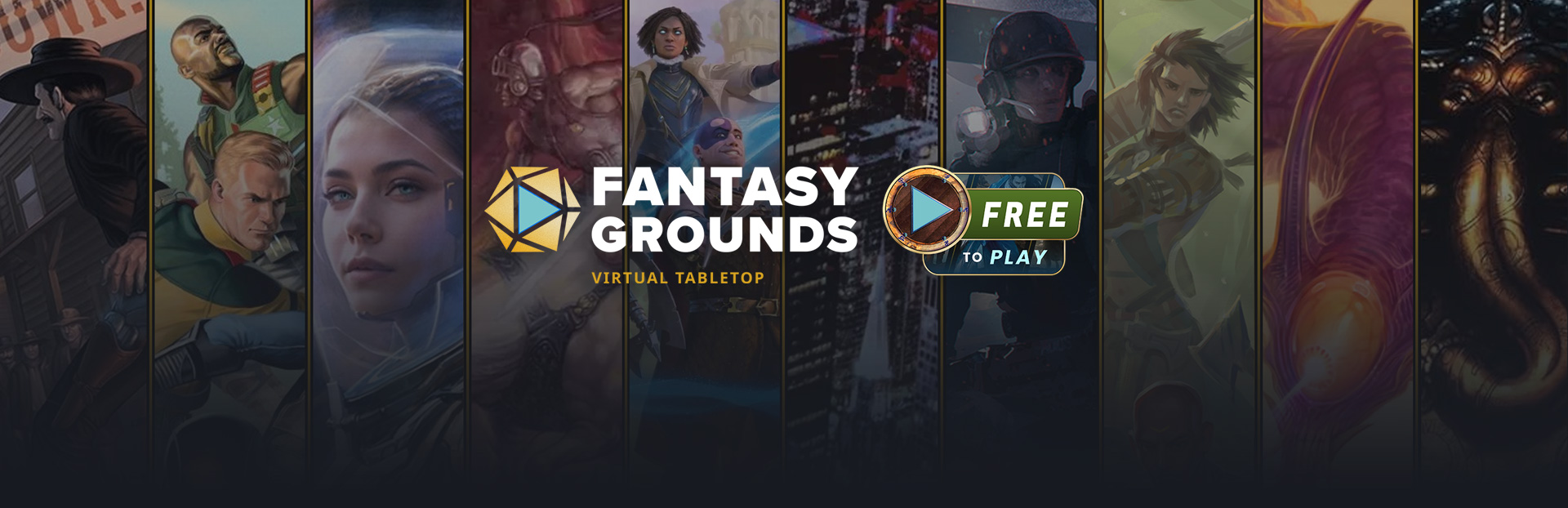 Discovery splash banner for Fantasy Grounds Discord server