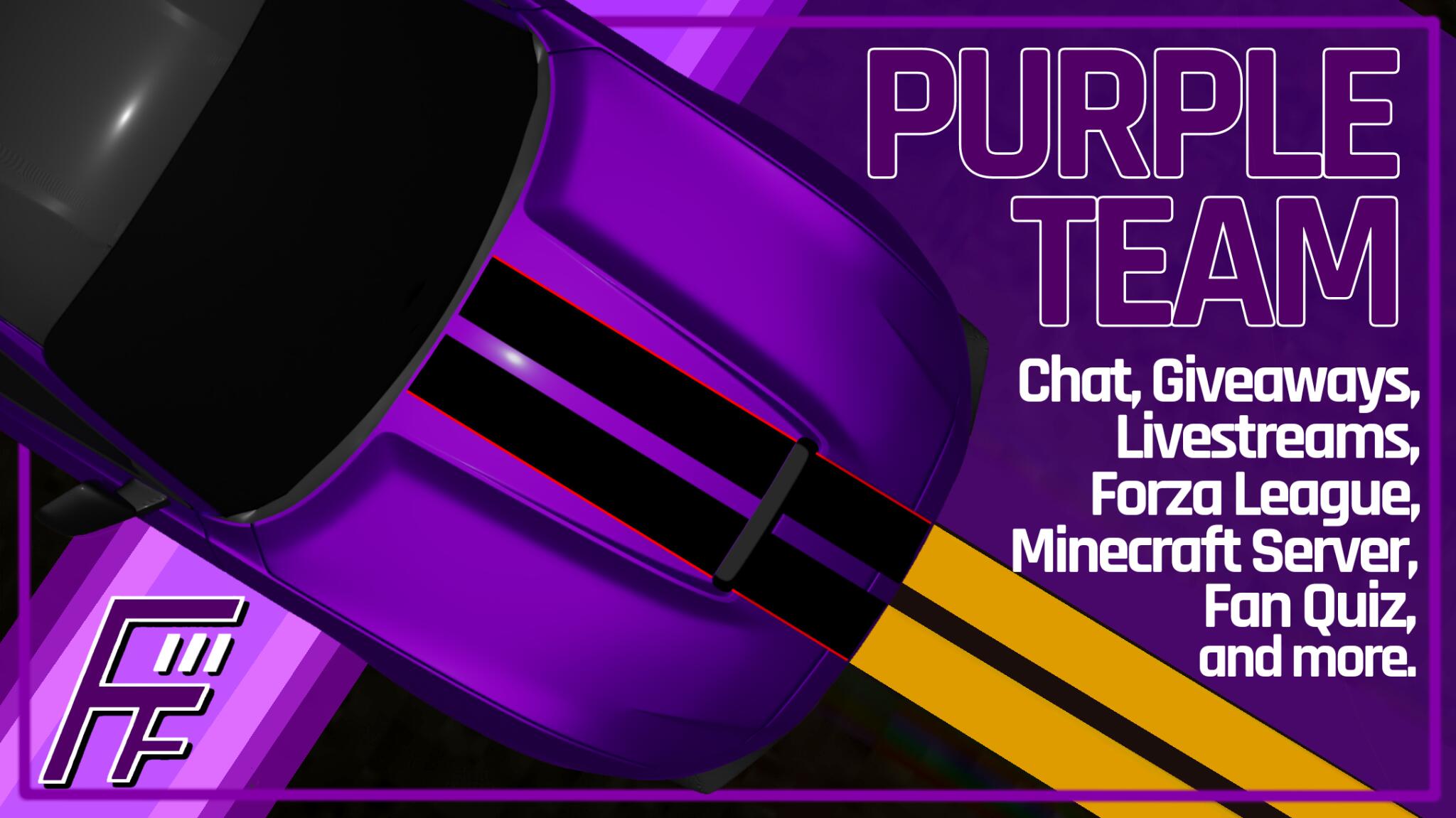 Discovery splash banner for Purple Team Discord Discord server