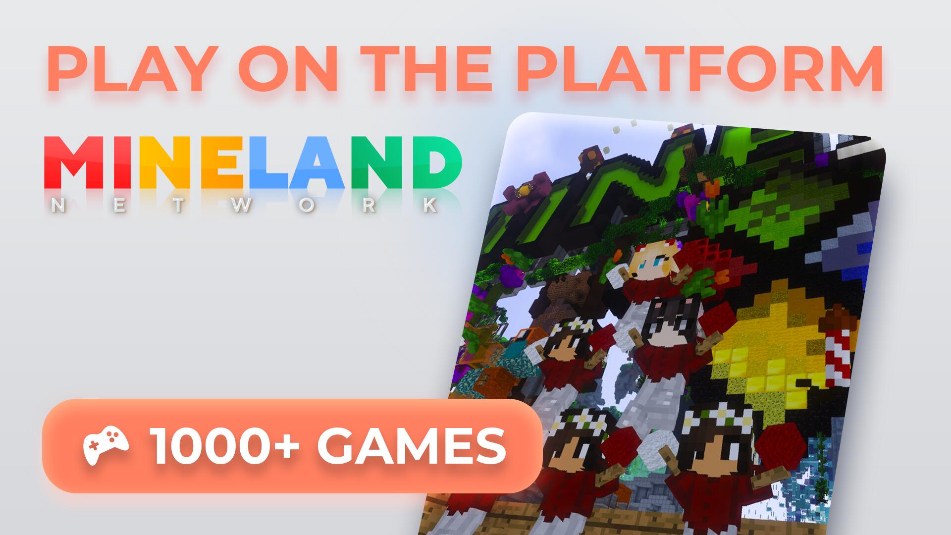Discovery splash banner for 👑 Mineland Network┃Minecraft Discord server