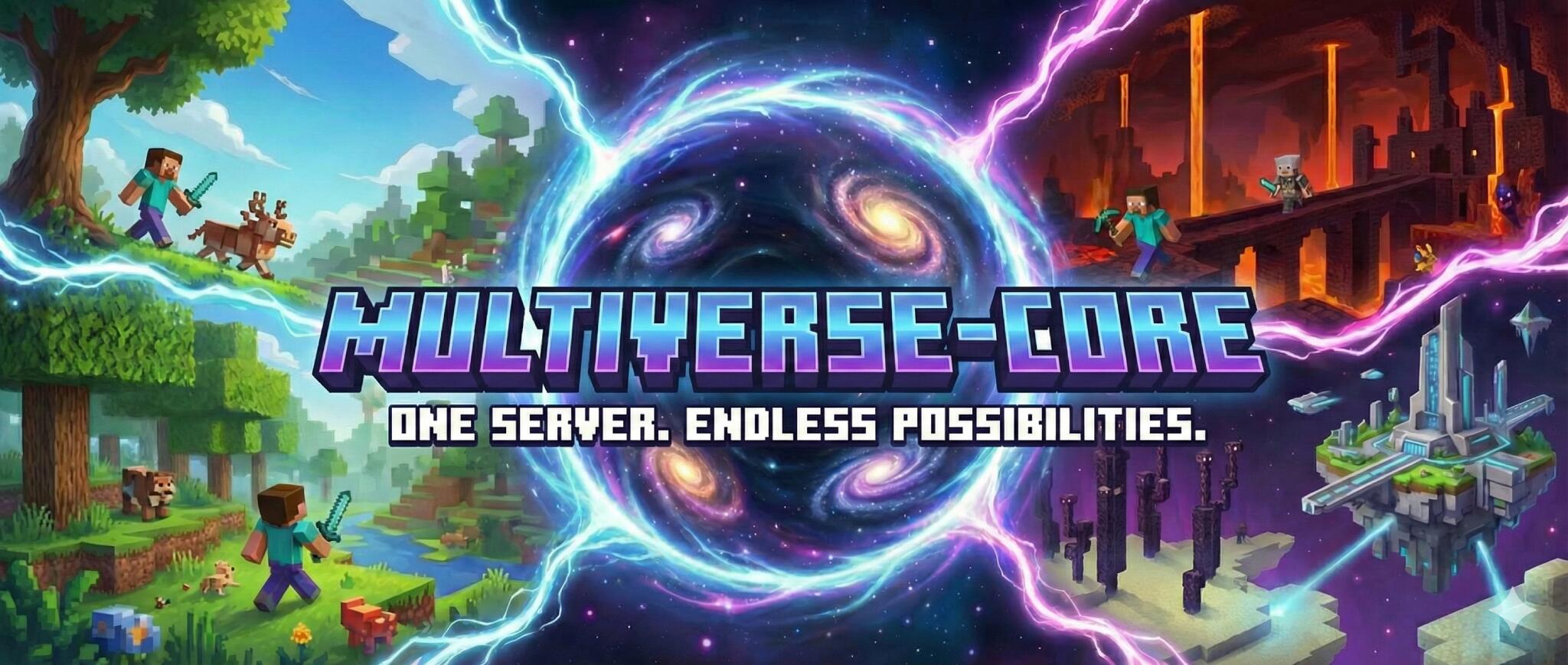 Discovery splash banner for Multiverse Discord server