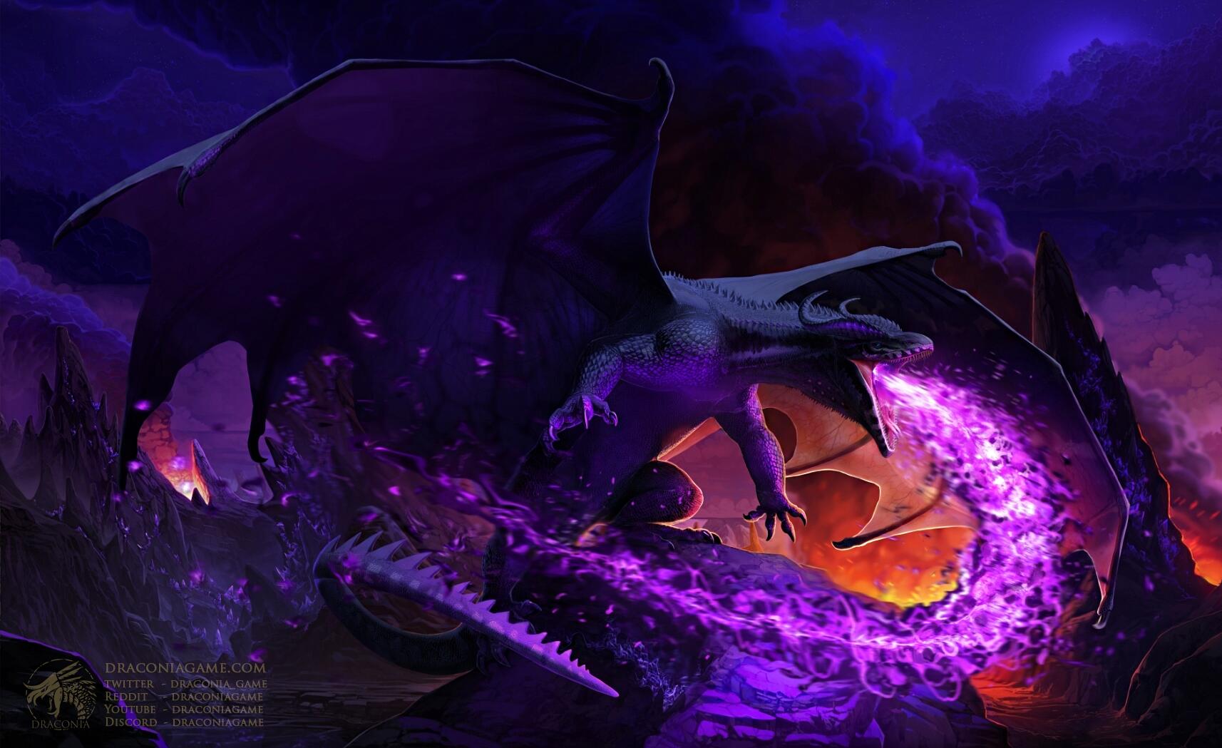 Discovery splash banner for Draconia Discord server