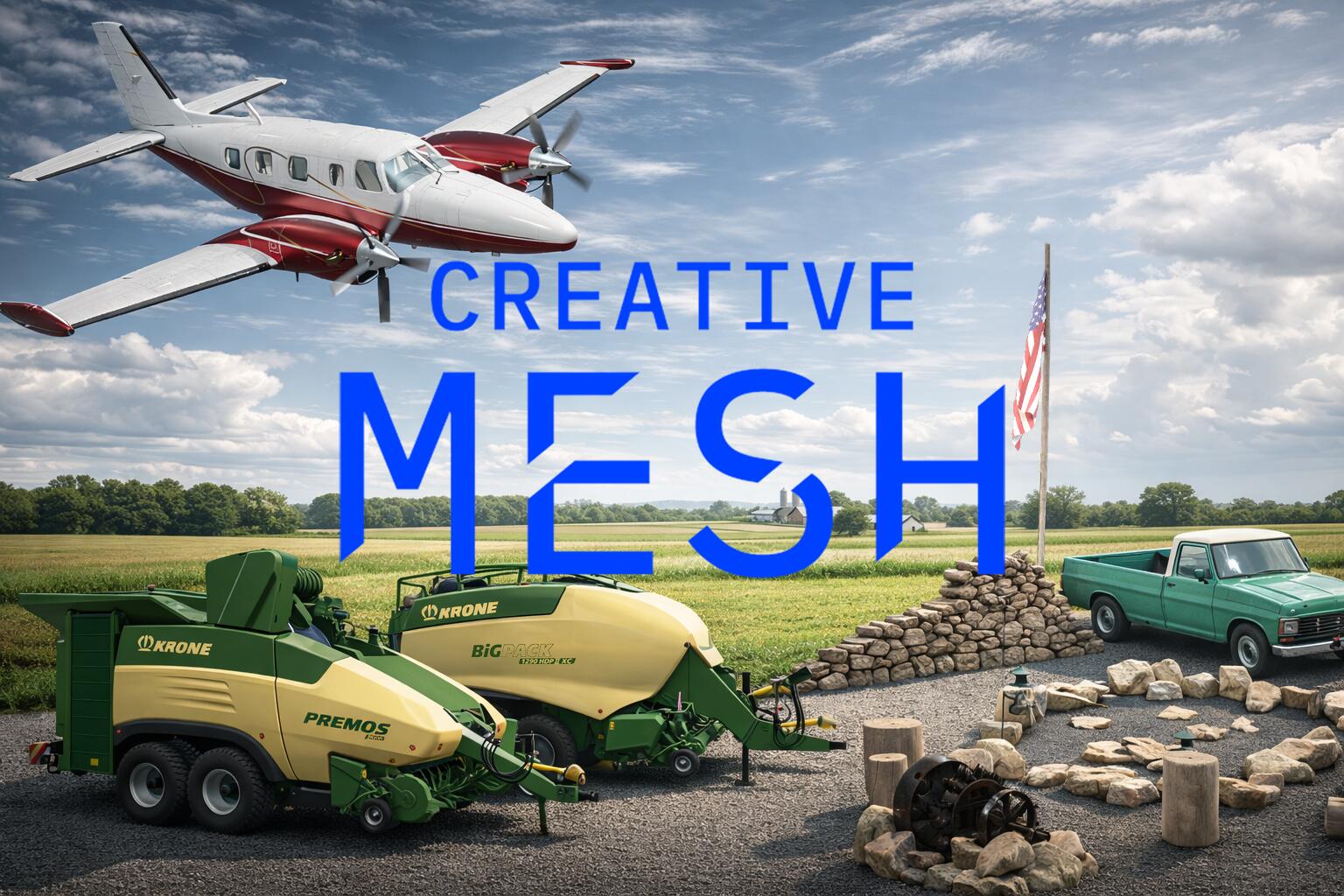 Discovery splash banner for Creative Mesh & bm-modding Discord server