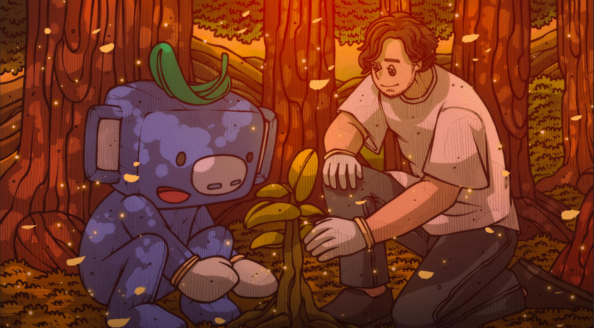 Discovery splash banner for Grow a Tree Discord server