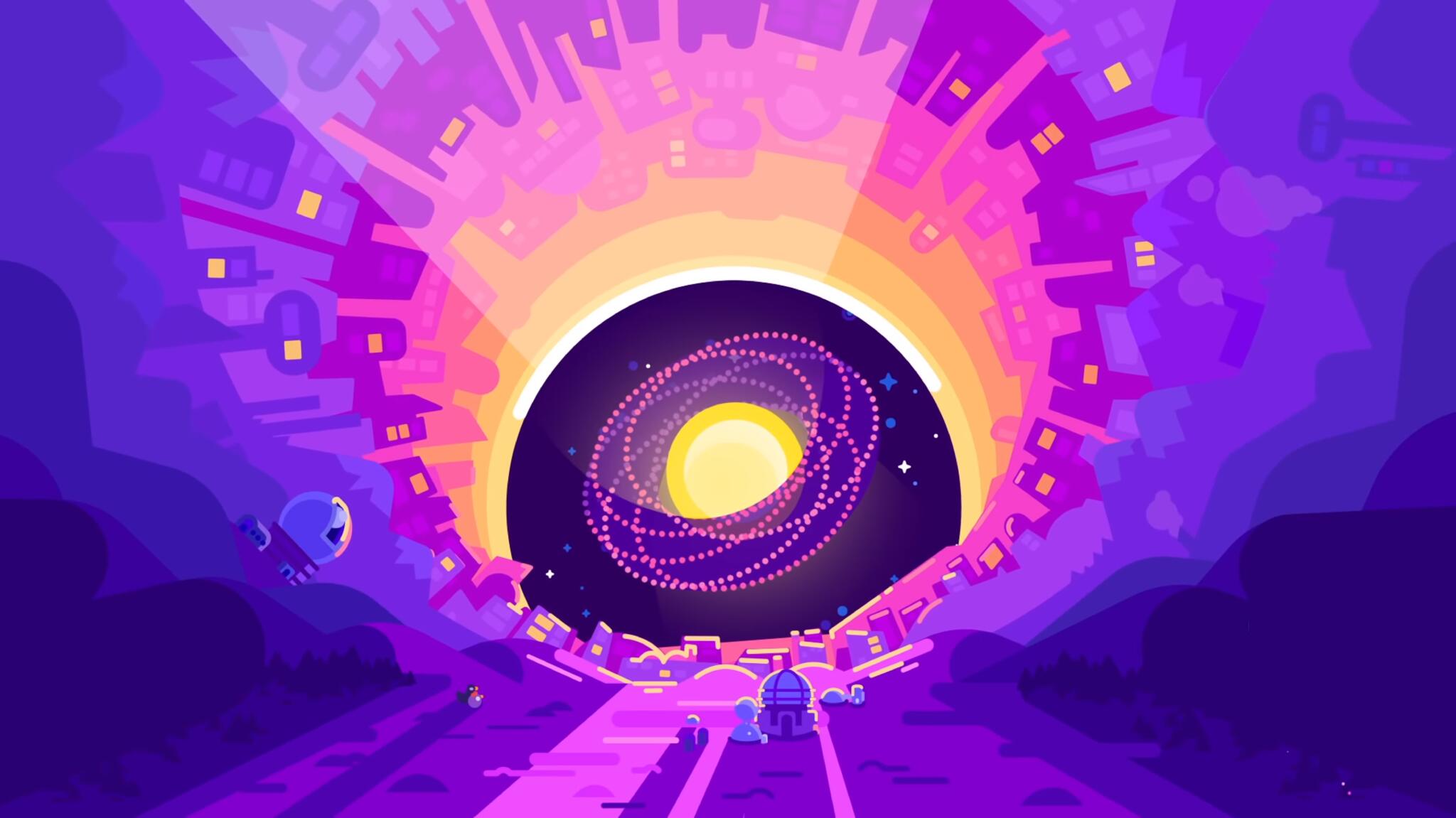 Discovery splash banner for Kurzgesagt - In a Nutshell Discord server