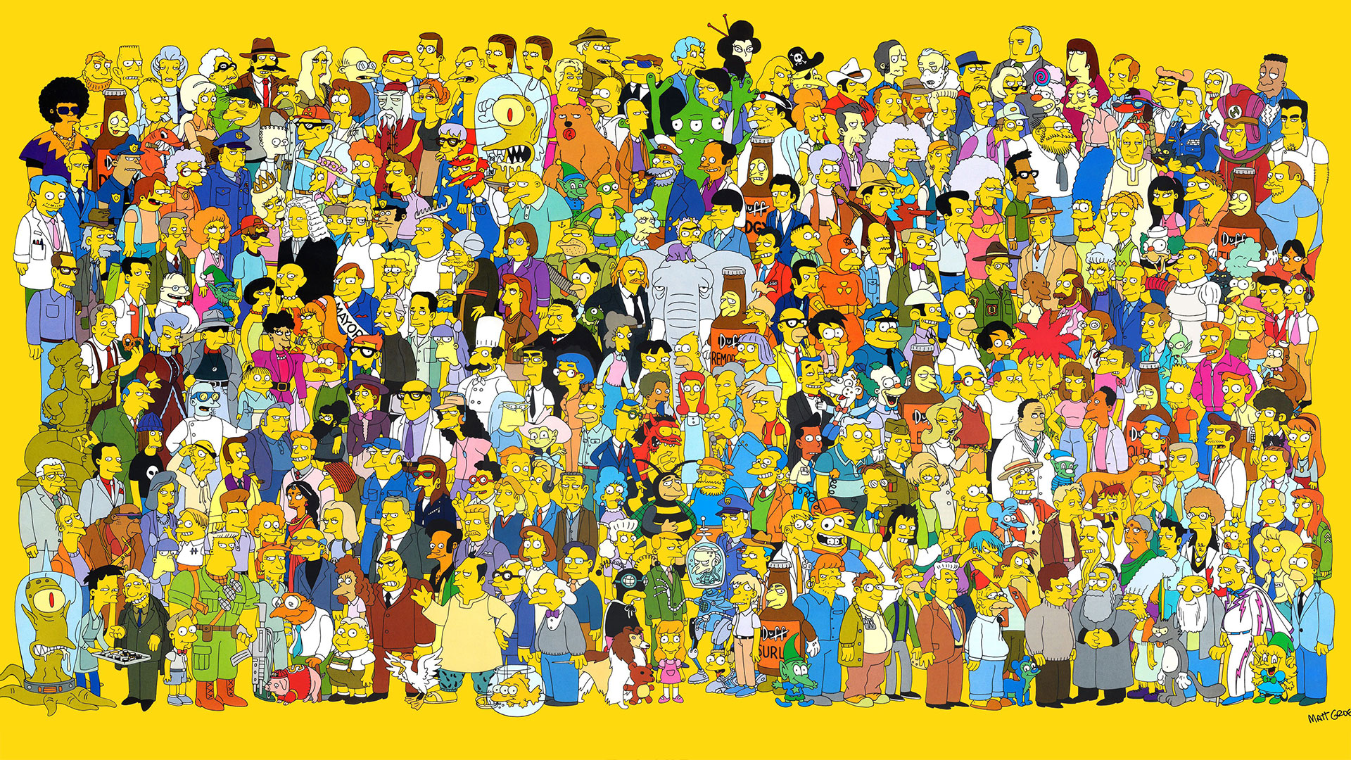 Discovery splash banner for The Simpsons Discord server