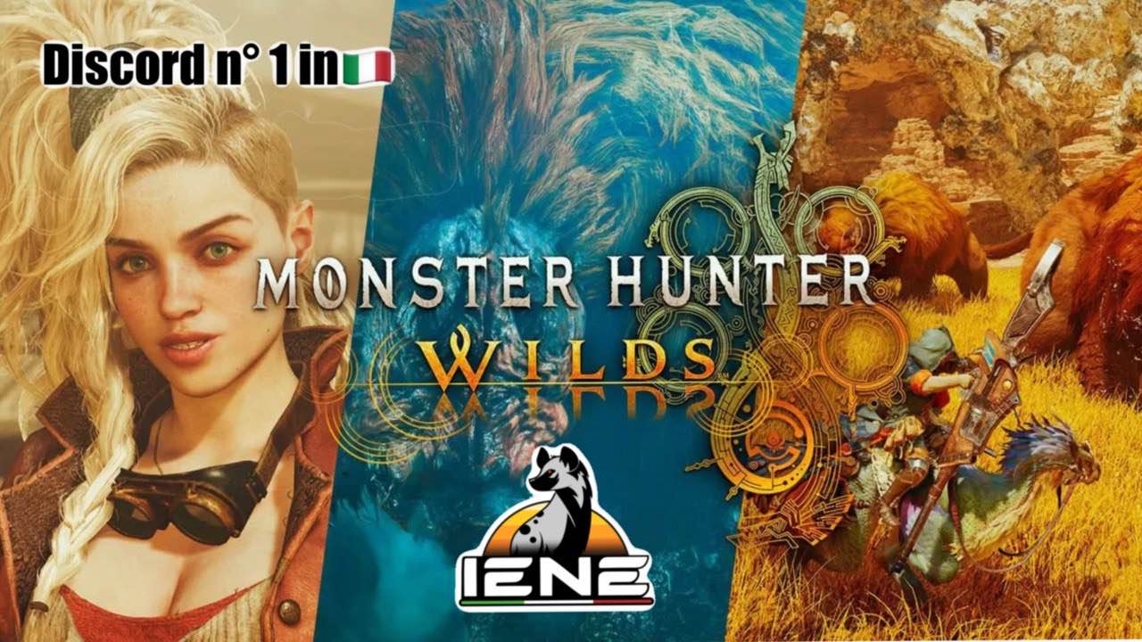 Discovery splash banner for IENE Monster Hunter ITALIA Discord server