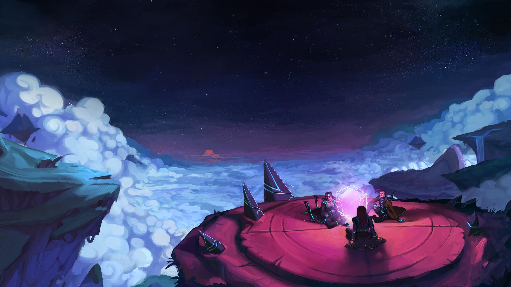 Discovery splash banner for Skyweaver Discord server