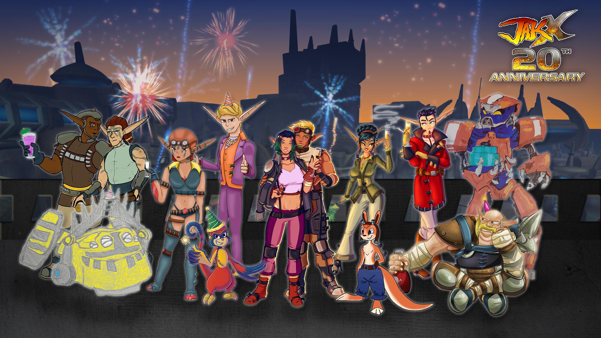 Discovery splash banner for Jak and Daxter Discord Discord server