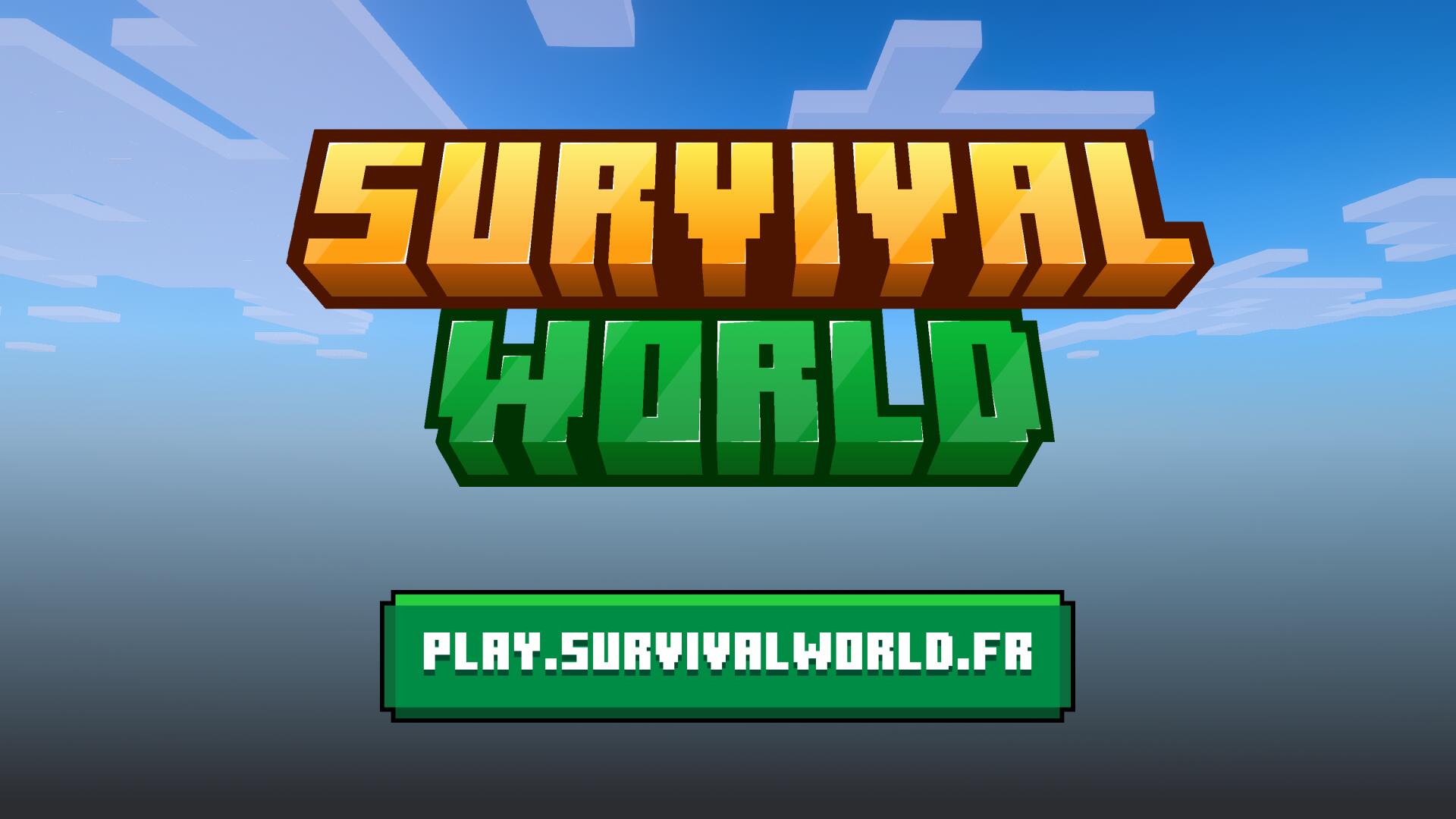 Discovery splash banner for SurvivalWorld 🌿 Discord server