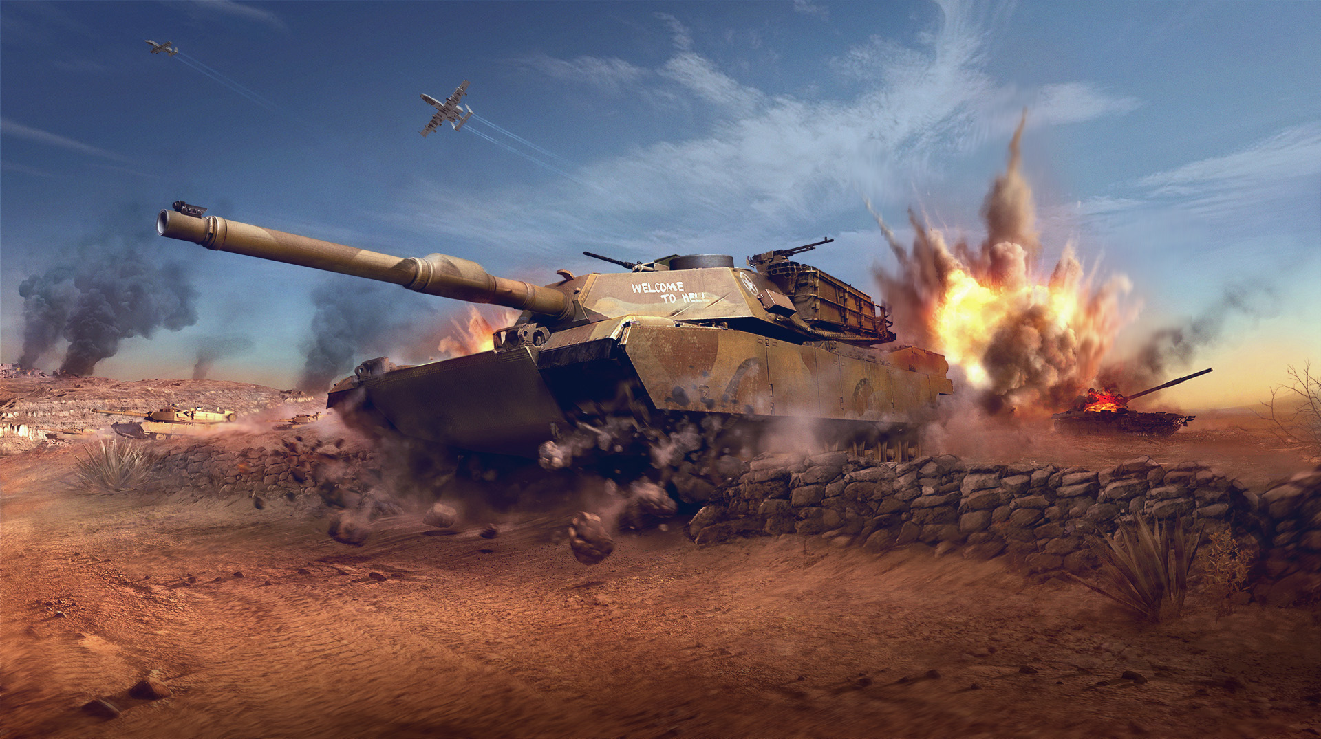 Discovery splash banner for WoT Console: Competitive Discord server