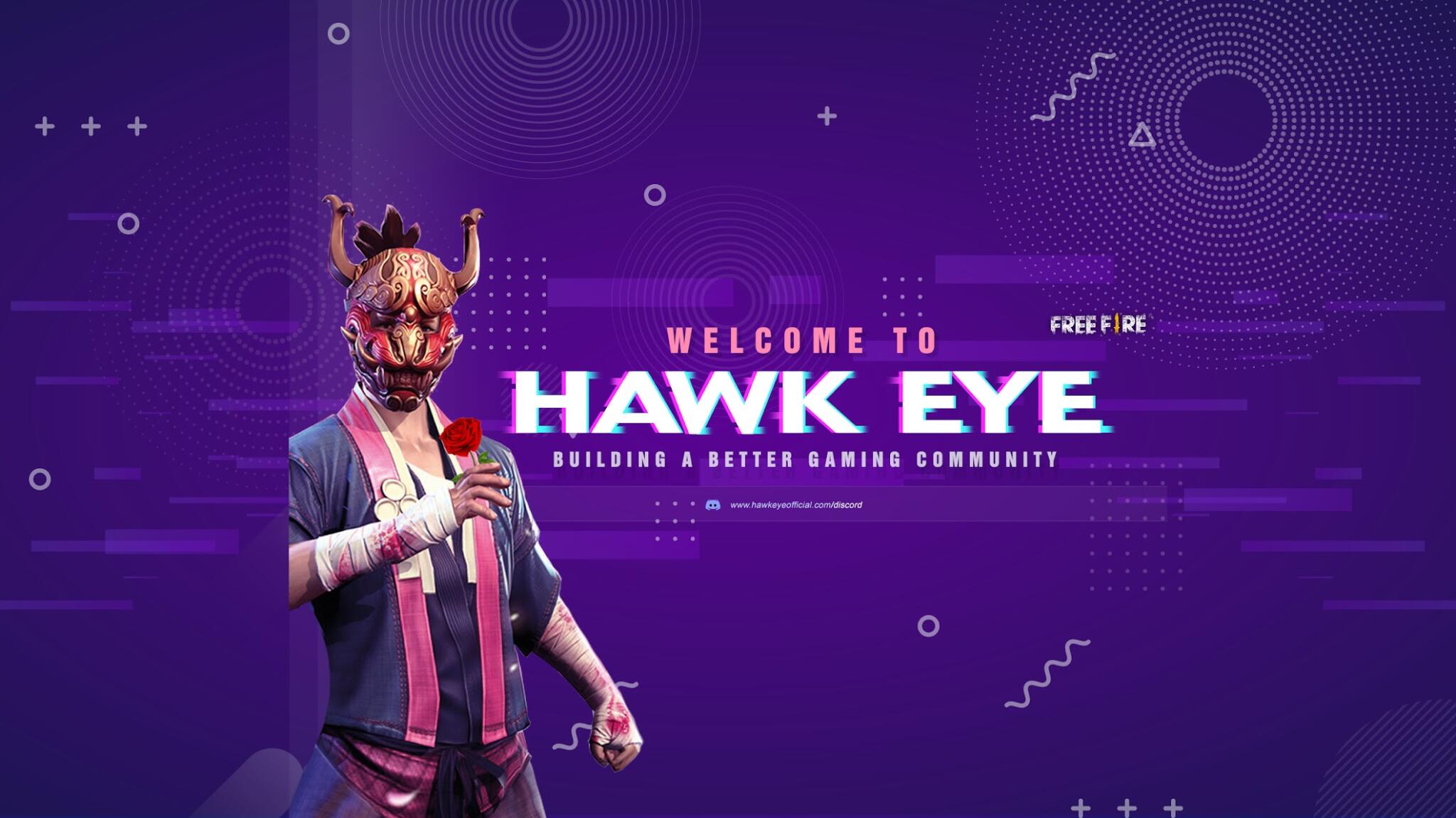 Discovery splash banner for Hawk Eye Official Discord server