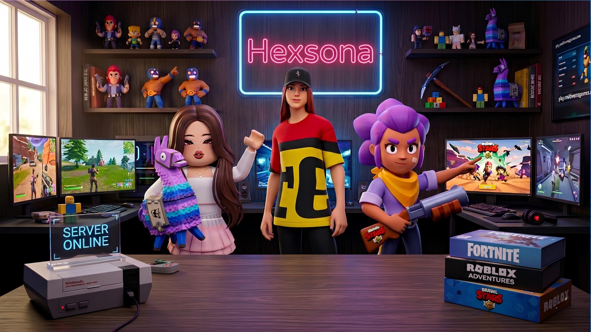 Discovery splash banner for Hexsona Discord server