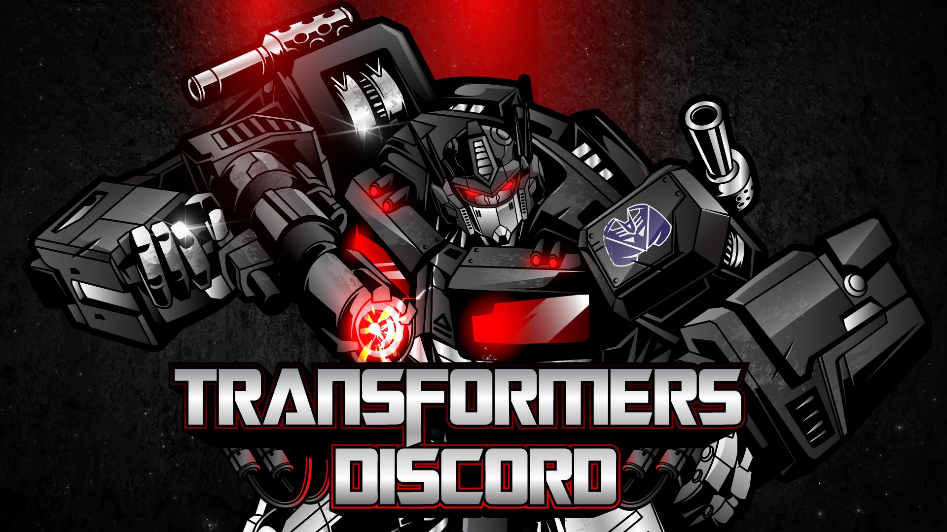 Discovery splash banner for Transformers Discord Discord server