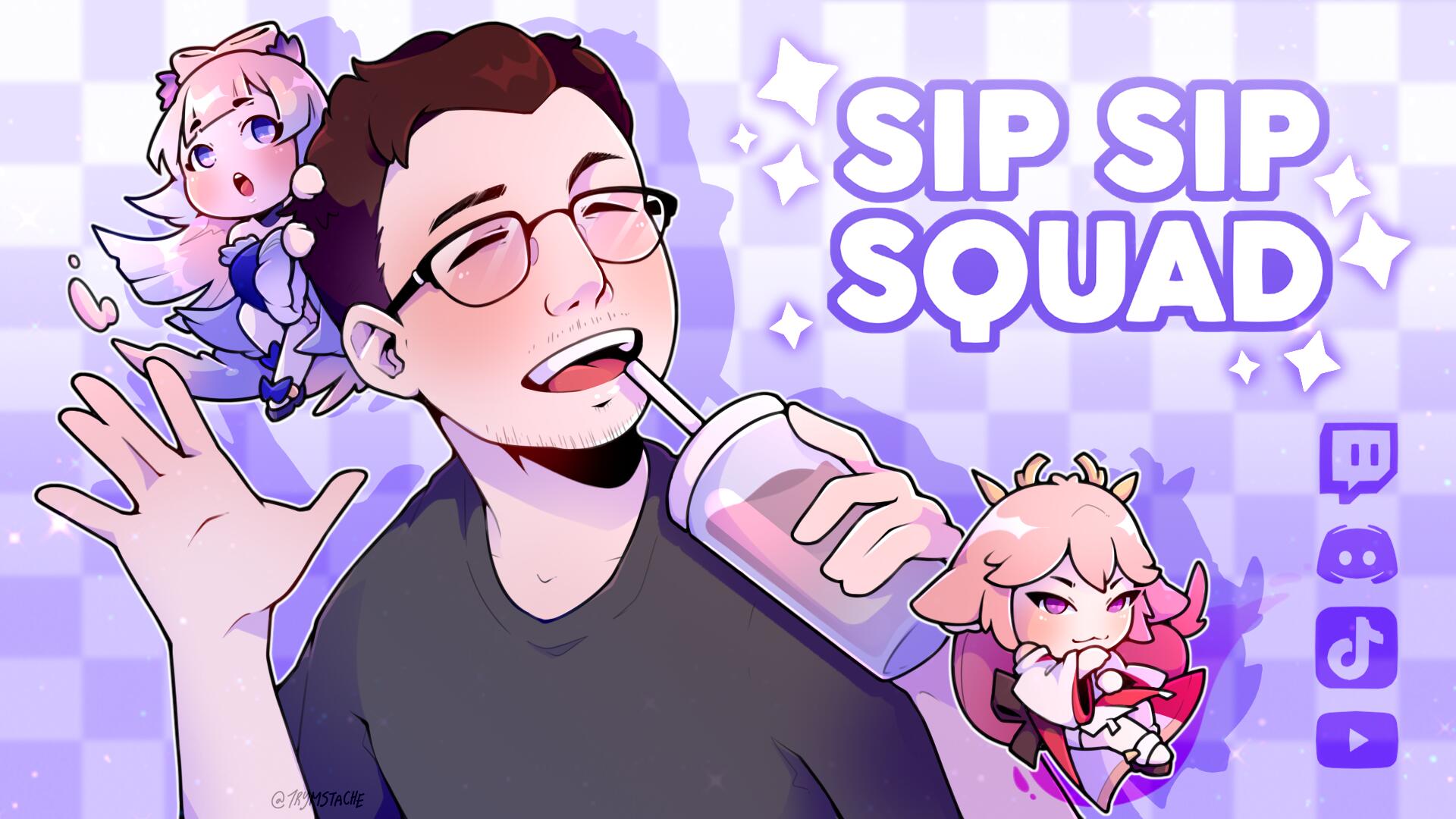 Discovery splash banner for SIP SIP SQUAD Discord server