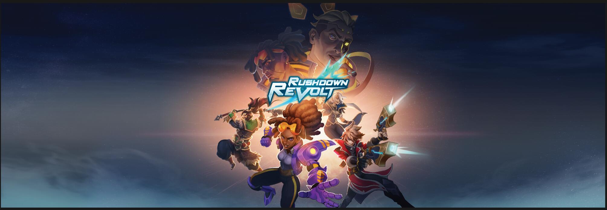 Discovery splash banner for Rushdown Revolt Discord server