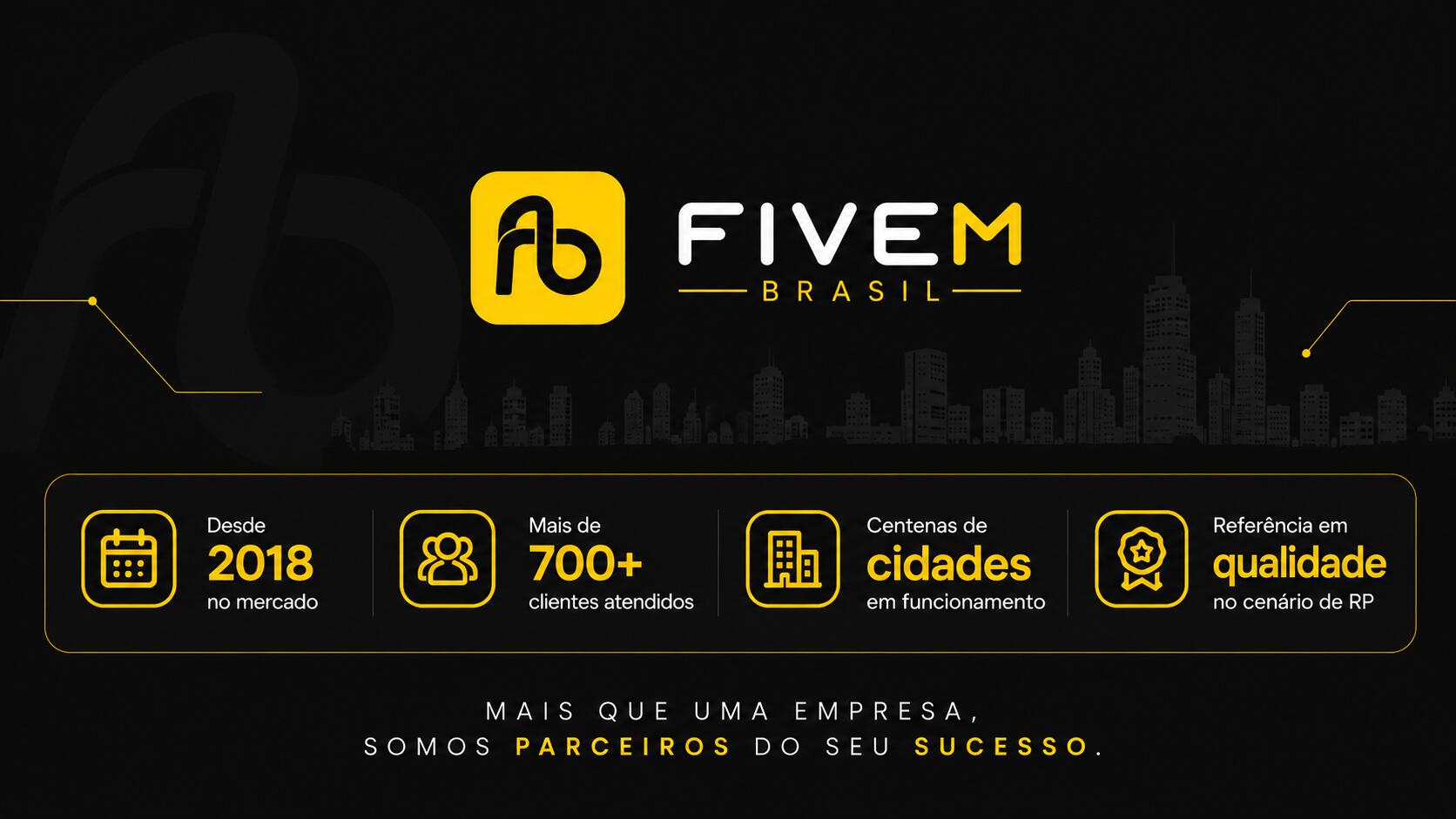 Discovery splash banner for FiveM Brasil • Since 2018 #13K Discord server