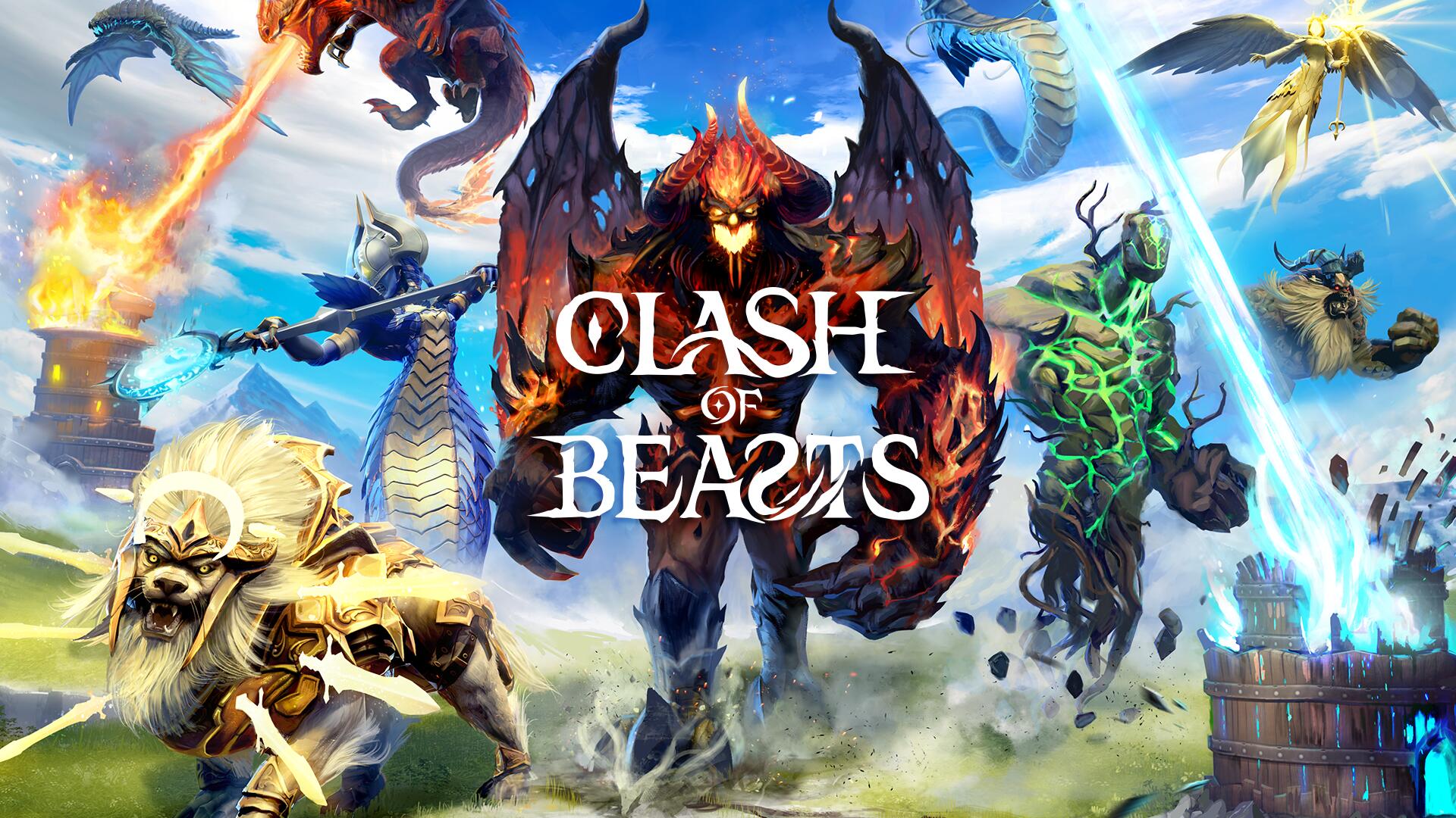Discovery splash banner for Clash of Beasts Discord server