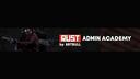 Discovery splash banner for Rust Admin Academy Discord server