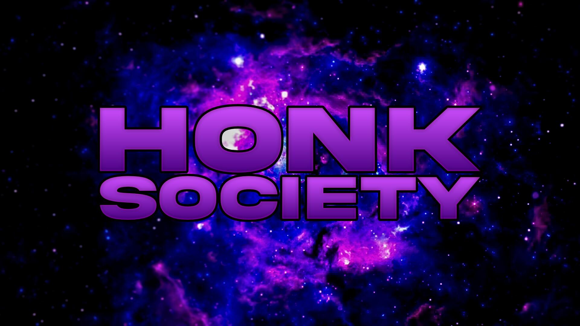Discovery splash banner for Honk Society Discord server