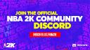 Discovery splash banner for NBA 2K26 Squad Finderยฎ Discord server